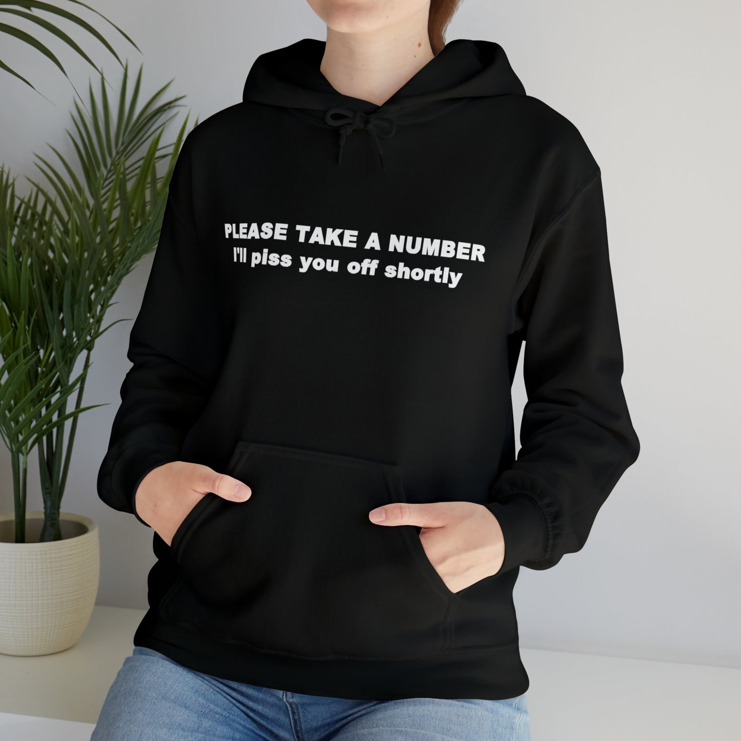 Please Take a Number - Unisex Heavy Blend™ Hooded Sweatshirt