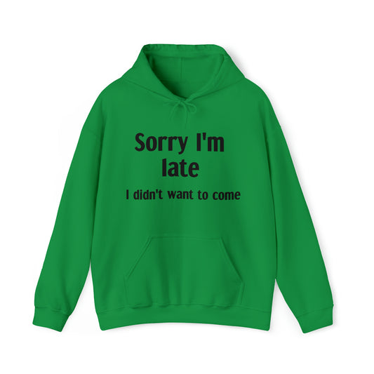 Sorry I'm Late - Unisex Heavy Blend™ Hooded Sweatshirt