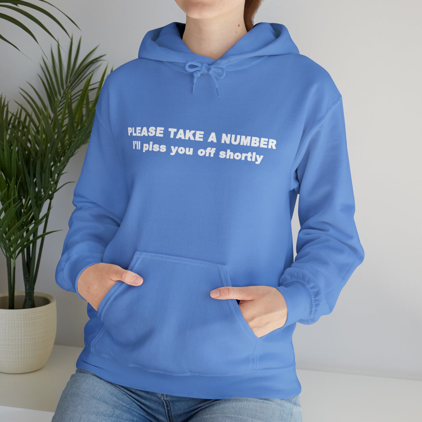 Please Take a Number - Unisex Heavy Blend™ Hooded Sweatshirt