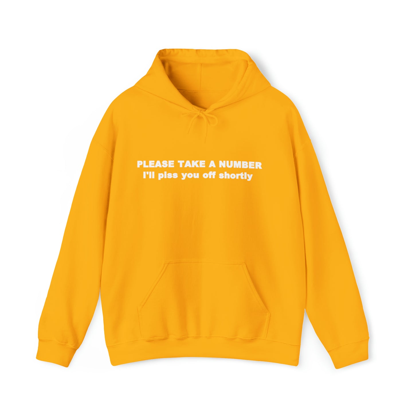 Please Take a Number - Unisex Heavy Blend™ Hooded Sweatshirt