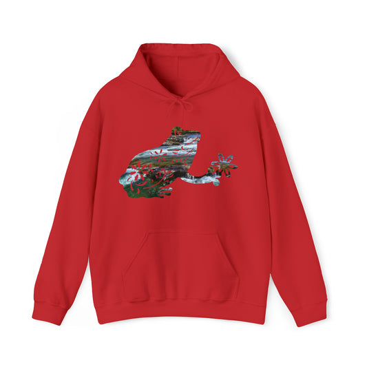 Floral Frog - Unisex Heavy Blend™ Hooded Sweatshirt