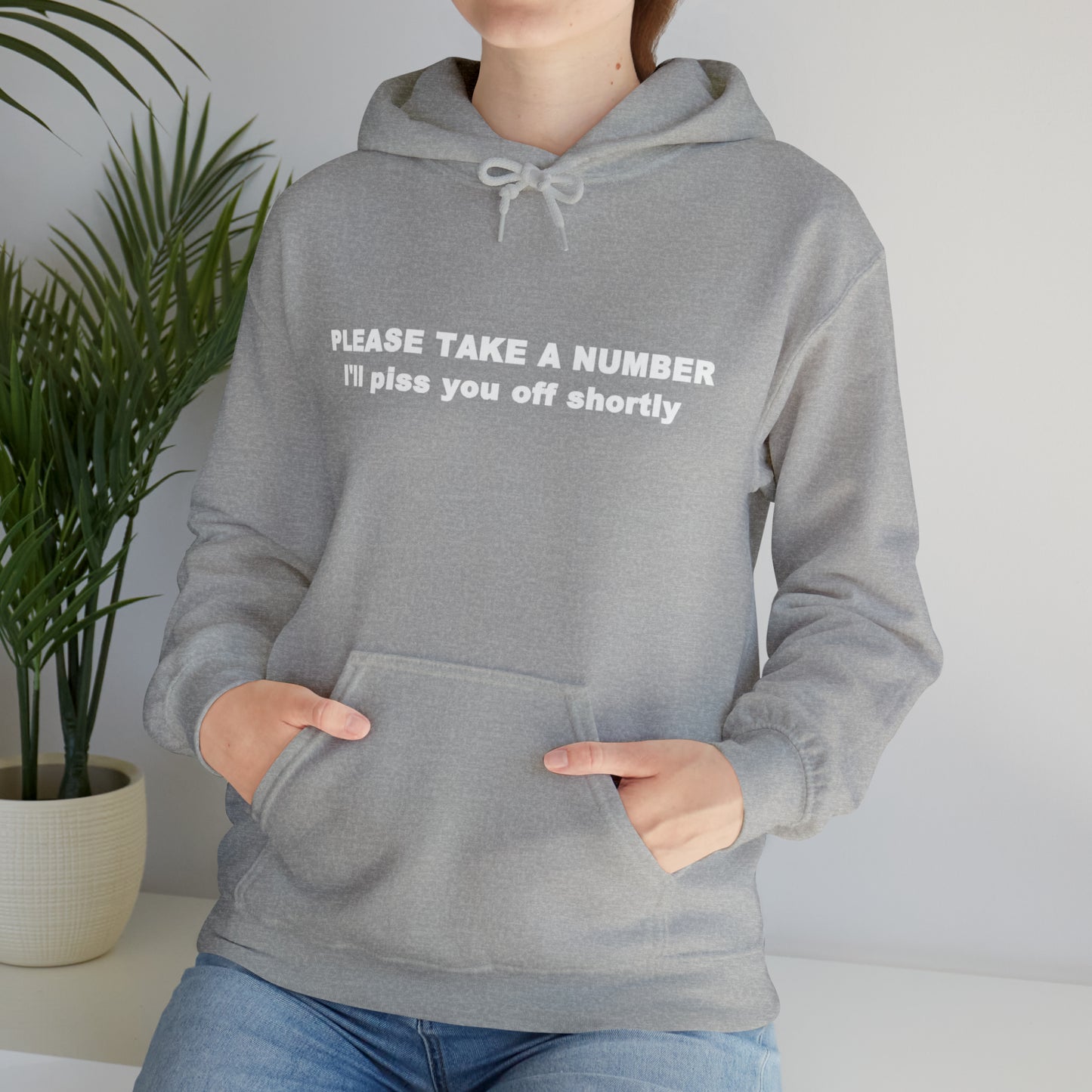 Please Take a Number - Unisex Heavy Blend™ Hooded Sweatshirt